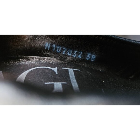 AGL Attilio Giusti Leombruni Belted Wrap Leather Pump Women Size 38 Classic - Picture 9 of 12